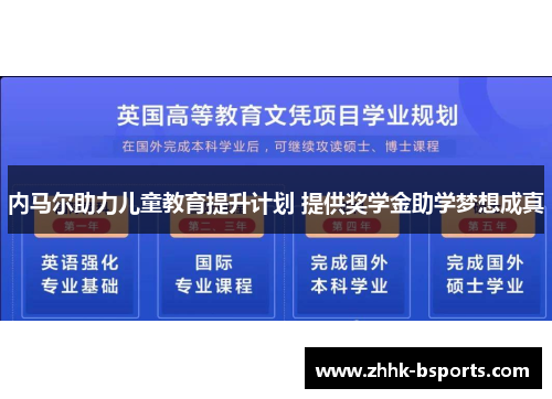 内马尔助力儿童教育提升计划 提供奖学金助学梦想成真