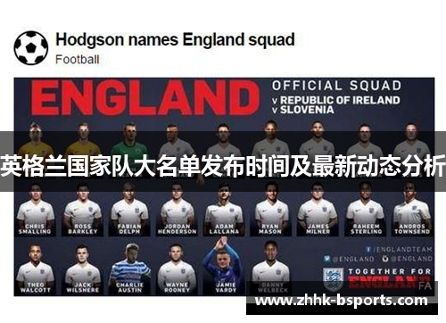 英格兰国家队大名单发布时间及最新动态分析
